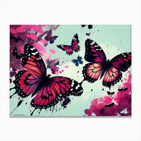 Butterfly Wallpaper 33 Canvas Print