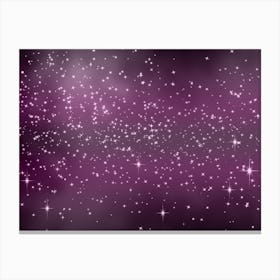 Plum Tone Shining Star Background Canvas Print