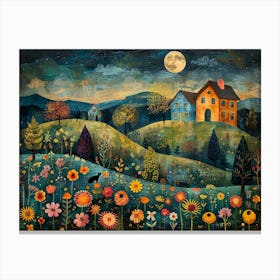 House In The Countryside Canvas Print