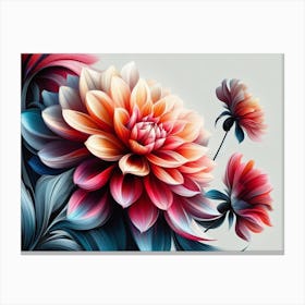 Dahlia Flower 2 Canvas Print