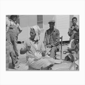 Southeast Missouri Farms, Family Of Fsa (Farm Security Administration) Client Shredding Cabbage, To Be Used Canvas Print