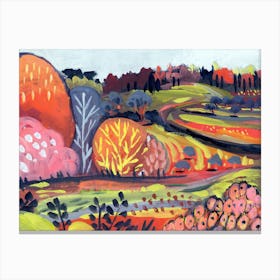 Candy Hills Colorful Landscape Canvas Print