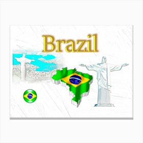 OUR HOME - BRAZIL design collection Canvas Print