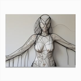 Wire Sculpture 1 Canvas Print