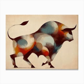 Epic Bull Canvas Print