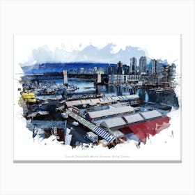 Granville Island Public Market, Vancouver, British Columbia Canvas Print
