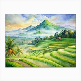 Rice Terraces Canvas Print