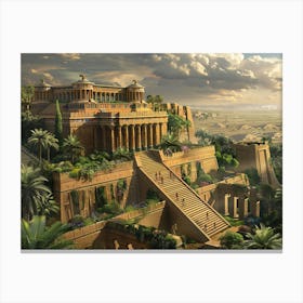 Ancient Egyptian City 1 Canvas Print