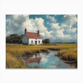 House By The Water Canvas Print