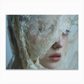 Lace Veil Canvas Print