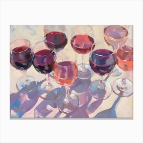 Wine Glasses Canvas Print