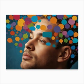 Man'S Head Canvas Print