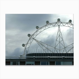 Giant wheel on a cloudy day Canvas Print