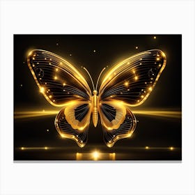 Golden Butterfly 99 Canvas Print