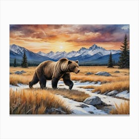 Grizzly Bear 1 Canvas Print