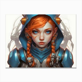 Cute female gnome 1 Canvas Print