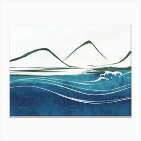 Waves In The Ocean Canvas Print