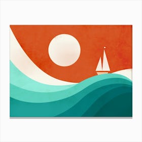 Wave (Night) Canvas Print