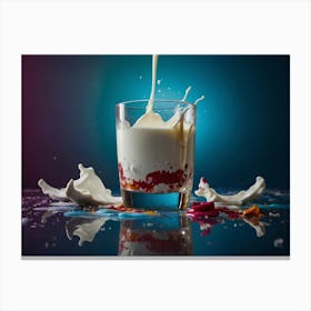 Milk Pouring Canvas Print