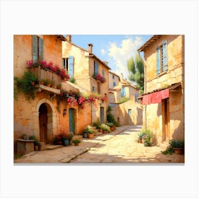 Street In France 2 Canvas Print