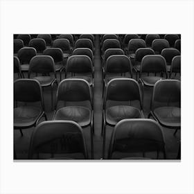 Empty Chairs In The Auditorium Canvas Print