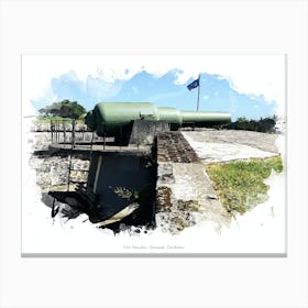 Fort Hamilton, Bermuda, Caribbean Canvas Print