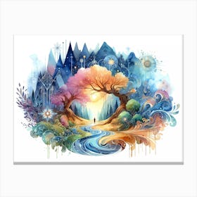 Dreamscape Painting Canvas Print