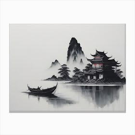 Chinese Landscape Ink (6) Canvas Print