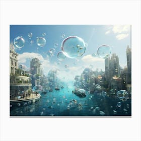 Bubble City Canvas Print