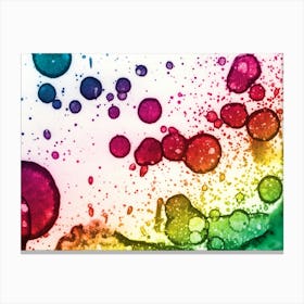 Rainbow Rain Canvas Print