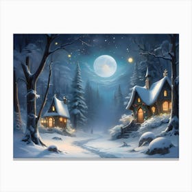 Winter's Night Canvas Print