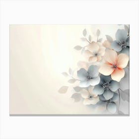 Abstract Flowers 4 Canvas Print