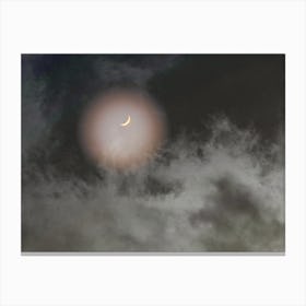 Moon In The Clouds Canvas Print