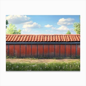 Red Barn Canvas Print