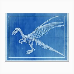 Archaeopteryx Dinosaur Skeleton 2 Canvas Print