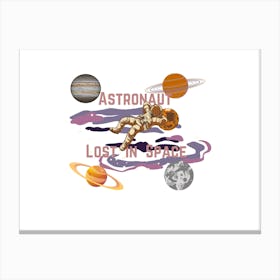 Astronomer Lost In Space Canvas Print