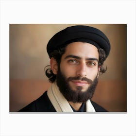 Jewish Man Portrait 08 Canvas Print