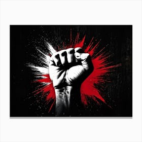 Fist In The Air 1 Canvas Print