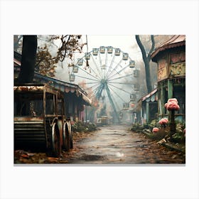 Abandoned Amusement Park 2 Canvas Print