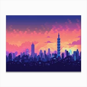 Taipei Skyline 3 Canvas Print