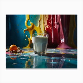 Milk And Oranges Canvas Print