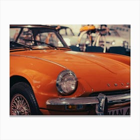 Red Vintage Sports Car Canvas Print