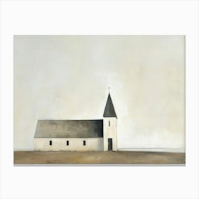 Church On The Prairie Canvas Print