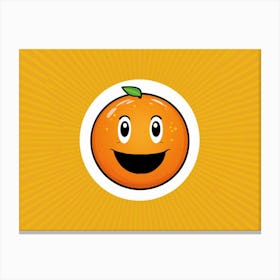 Orange Face Canvas Print