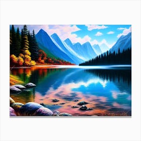 Mountain Lake 40 Canvas Print