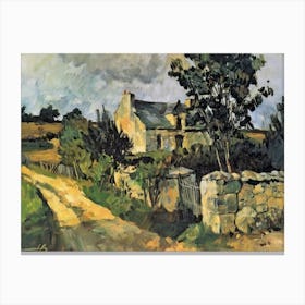 Rural Perfection Painting Inspired By Paul Cezanne Canvas Print