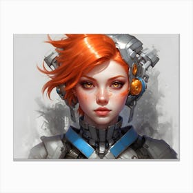 Sci Fi Girl illustration Canvas Print