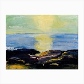 Sunrise Over The Sea (1910), Juho Mäkelä Canvas Print