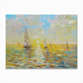 Sun-Kissed Sails Canvas Print