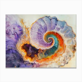 Spiral Shell Canvas Print